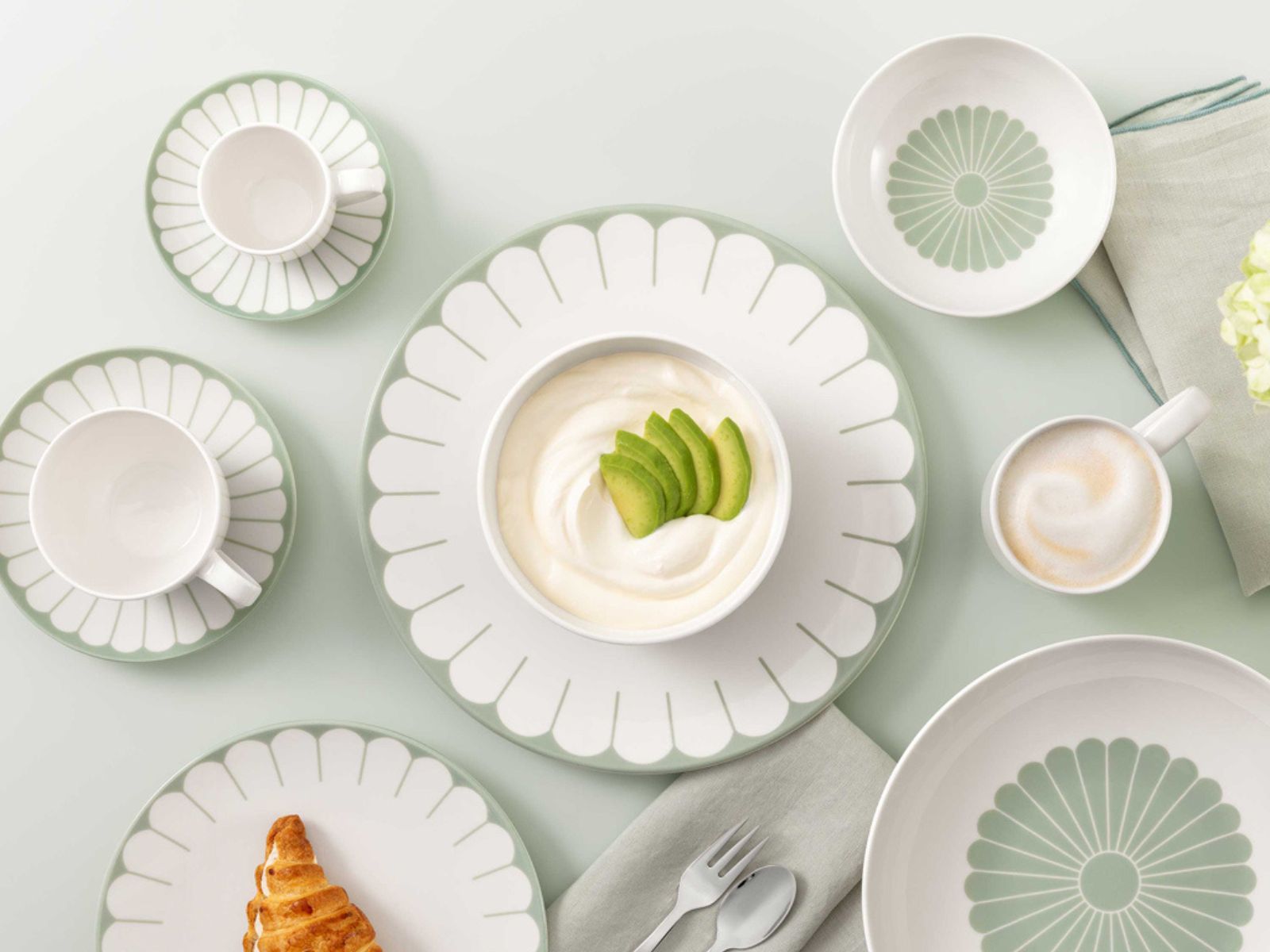 Villeroy & Boch Fleur vert Espressotasse 0,07l Set6 - Produktbild 3