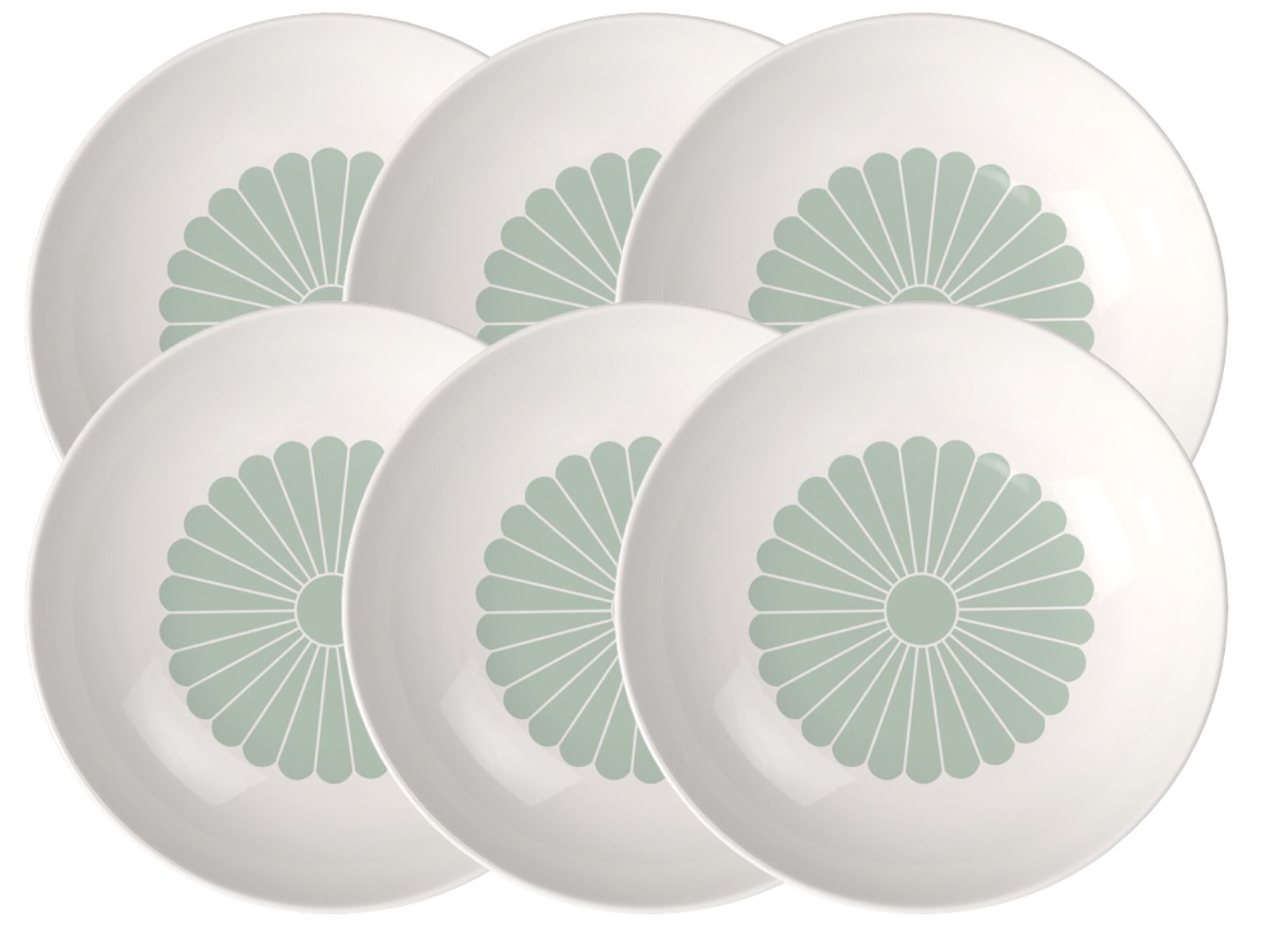 Villeroy & Boch Fleur vert Pastaschale 24cm Set6