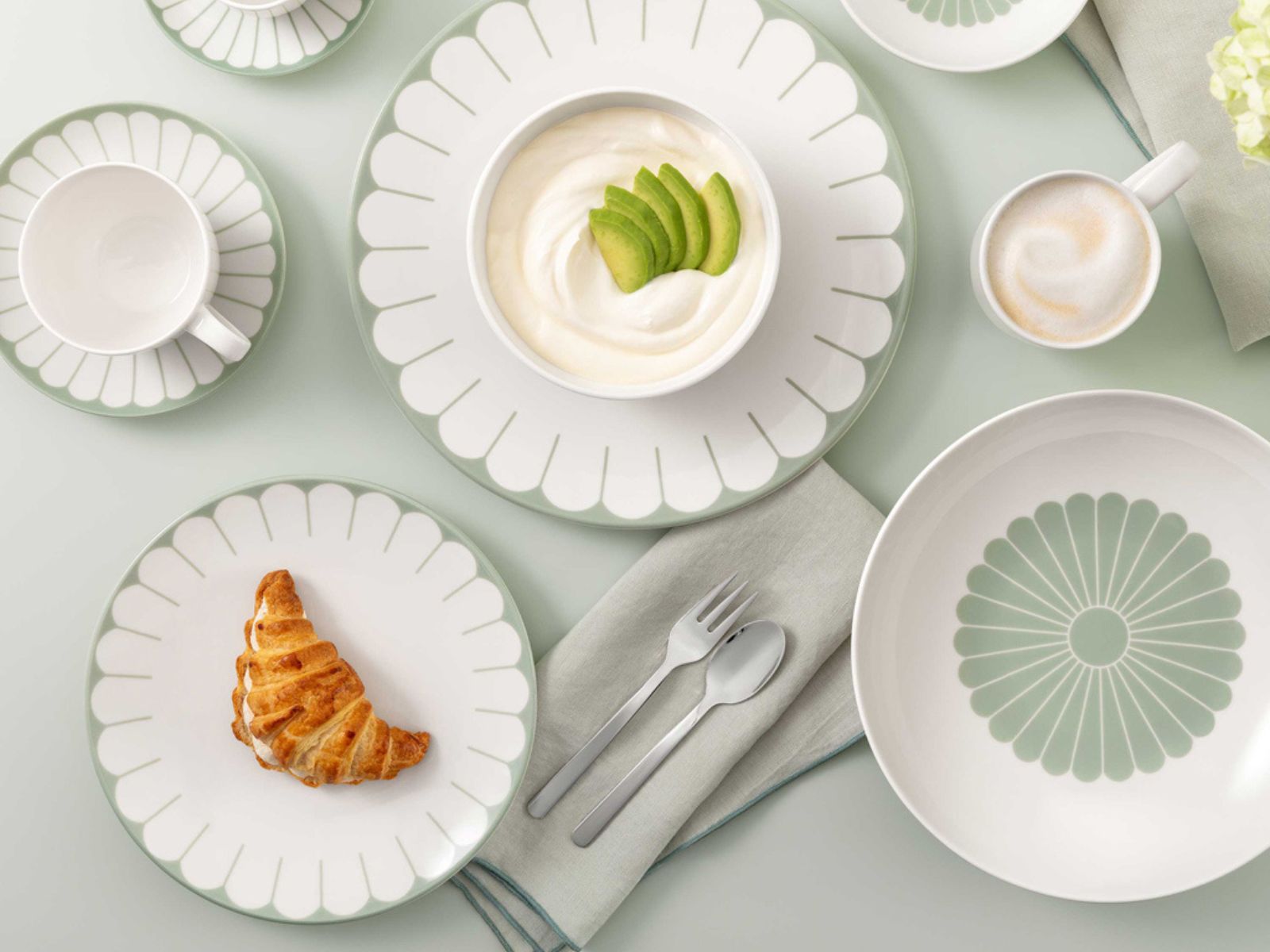 Villeroy & Boch Fleur vert Pastaschale 24cm Set6 - Produktbild 7