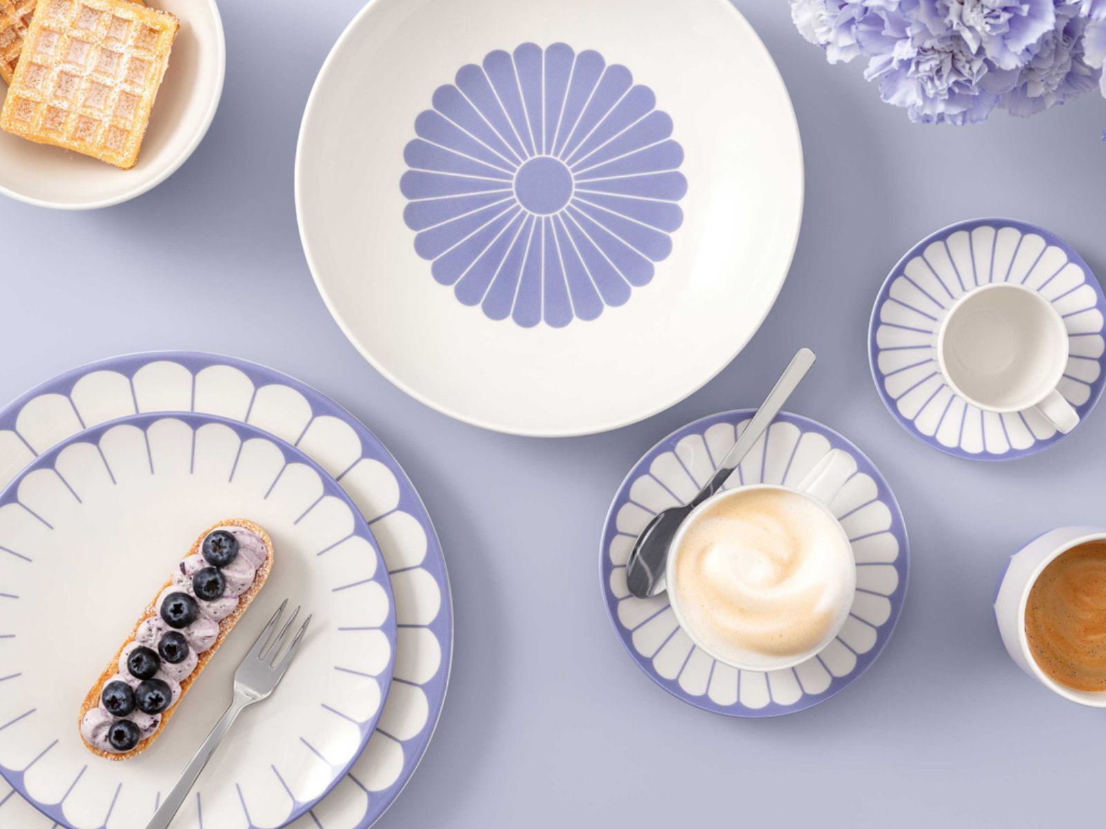 Villeroy & Boch Fleur bleu Kaffee-Untertasse 15cm Set6 - Produktbild 3