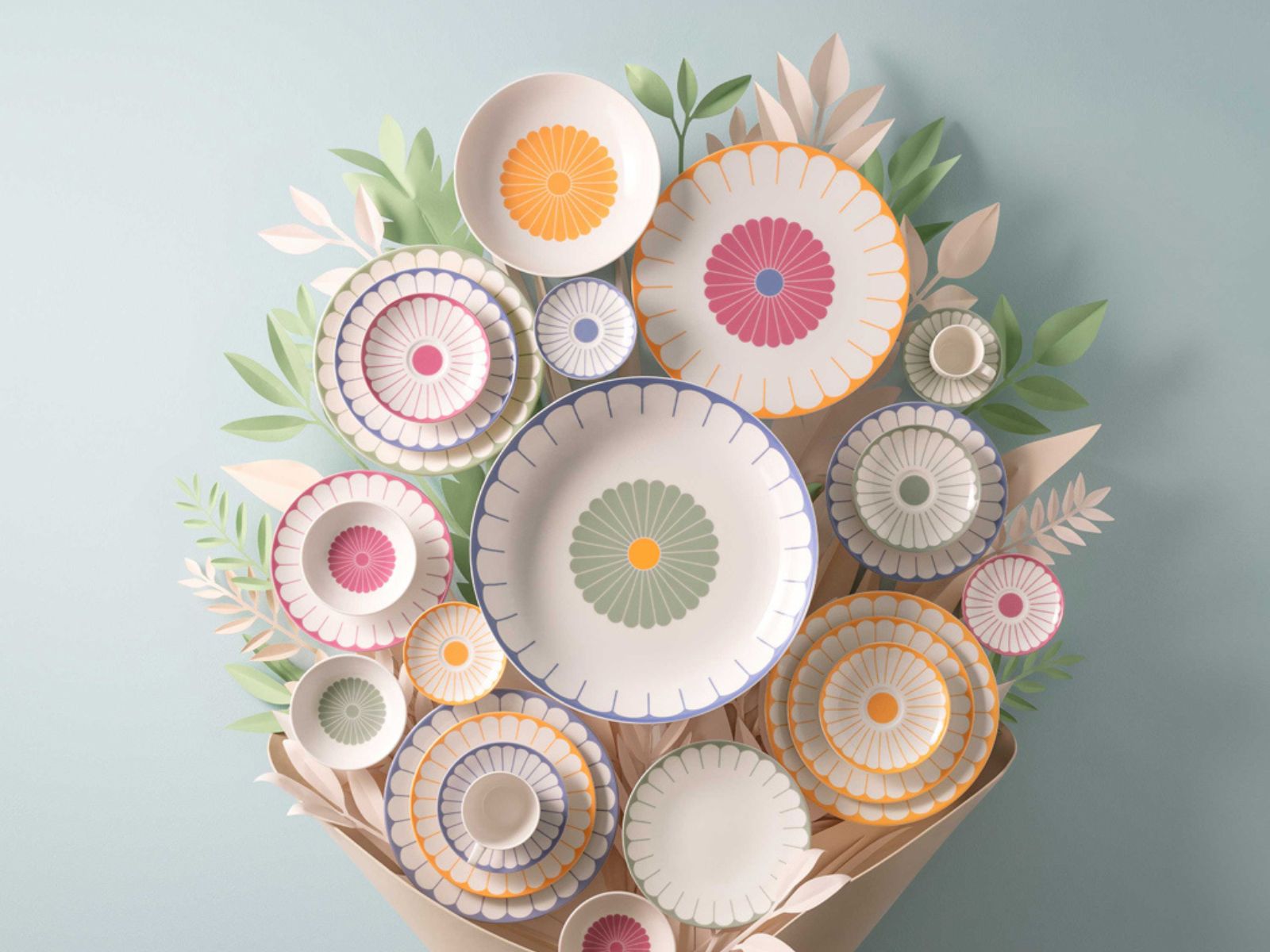 Villeroy & Boch Fleur bleu Espresso-Untertasse 11,5cm Set6 - Produktbild 4