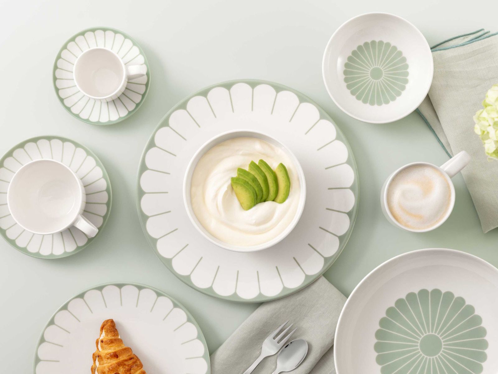 Villeroy & Boch Fleur vert Dessertschale 13,5cm Set6 - Produktbild 7