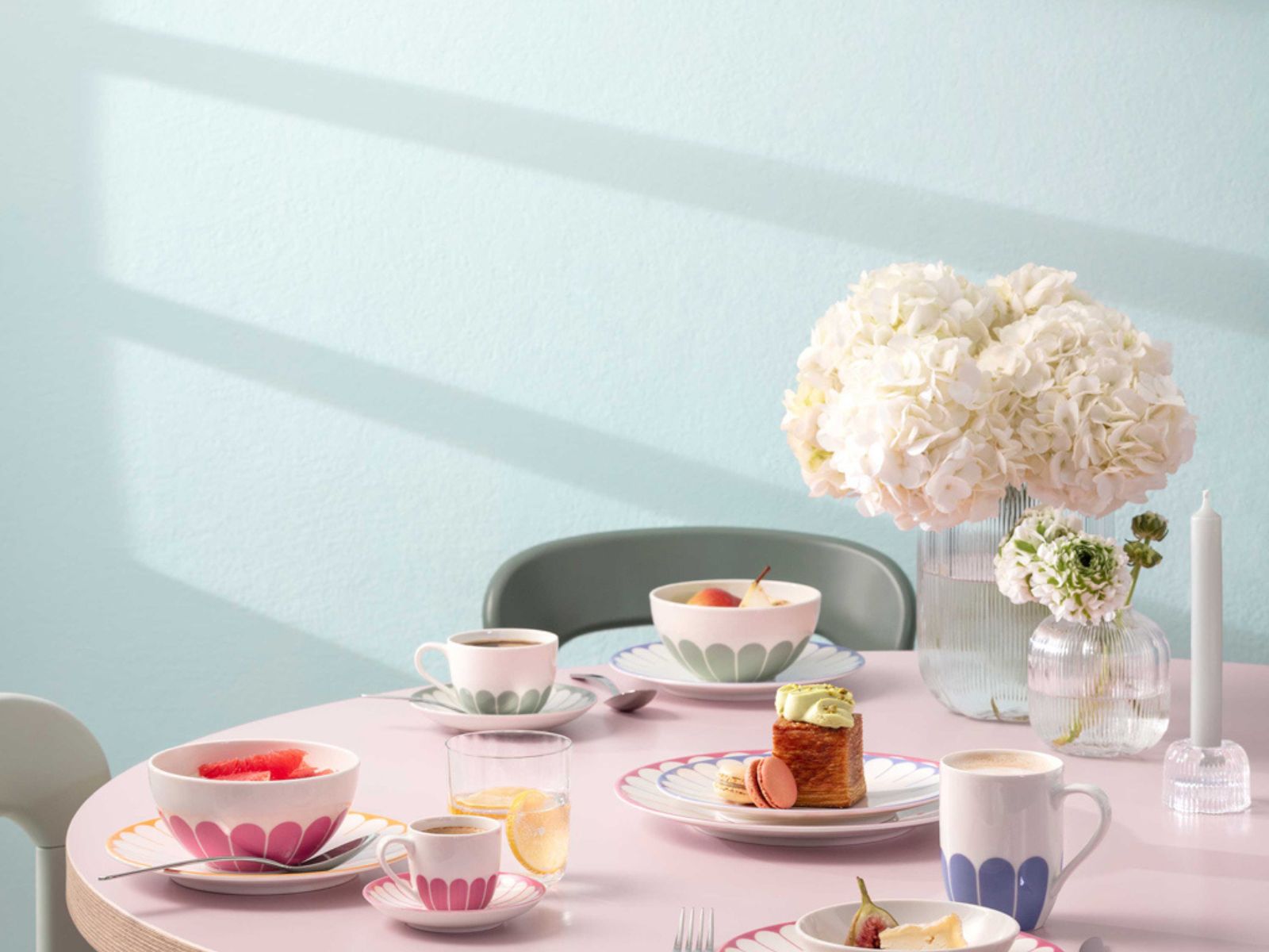 Villeroy & Boch Fleur bleu Henkelbecher 0,29l Set6 - Produktbild 4