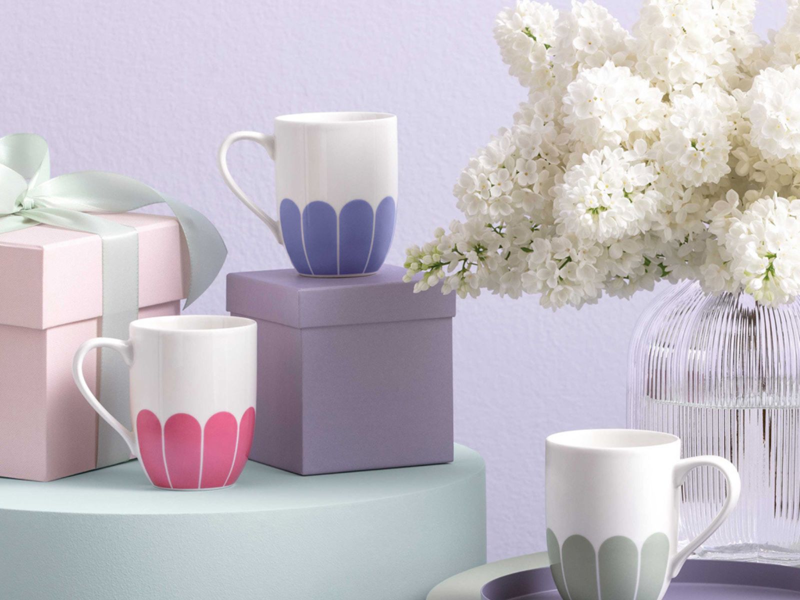 Villeroy & Boch Fleur bleu Henkelbecher 0,29l Set6 - Produktbild 6