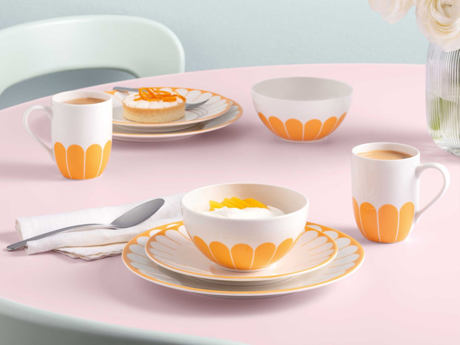 Villeroy & Boch Fleur soleil Henkelbecher 0,29l Set6 - Produktbild 5