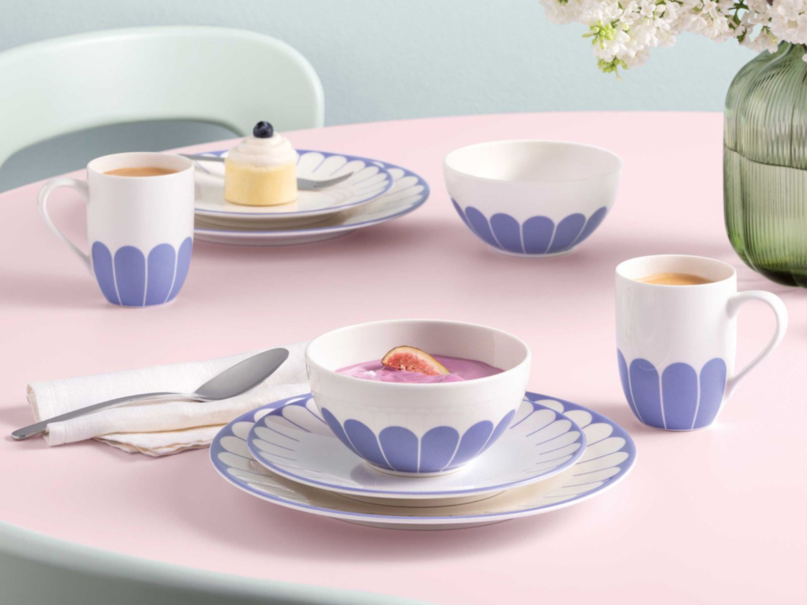 Villeroy & Boch Fleur bleu Speiseteller 26,5cm Set6 - Produktbild 5