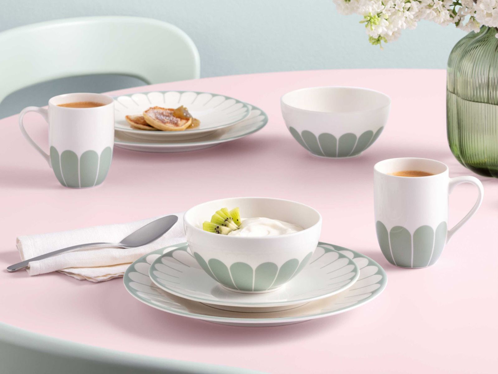 Villeroy & Boch Fleur vert Speiseteller 26,5cm Set6 - Produktbild 4