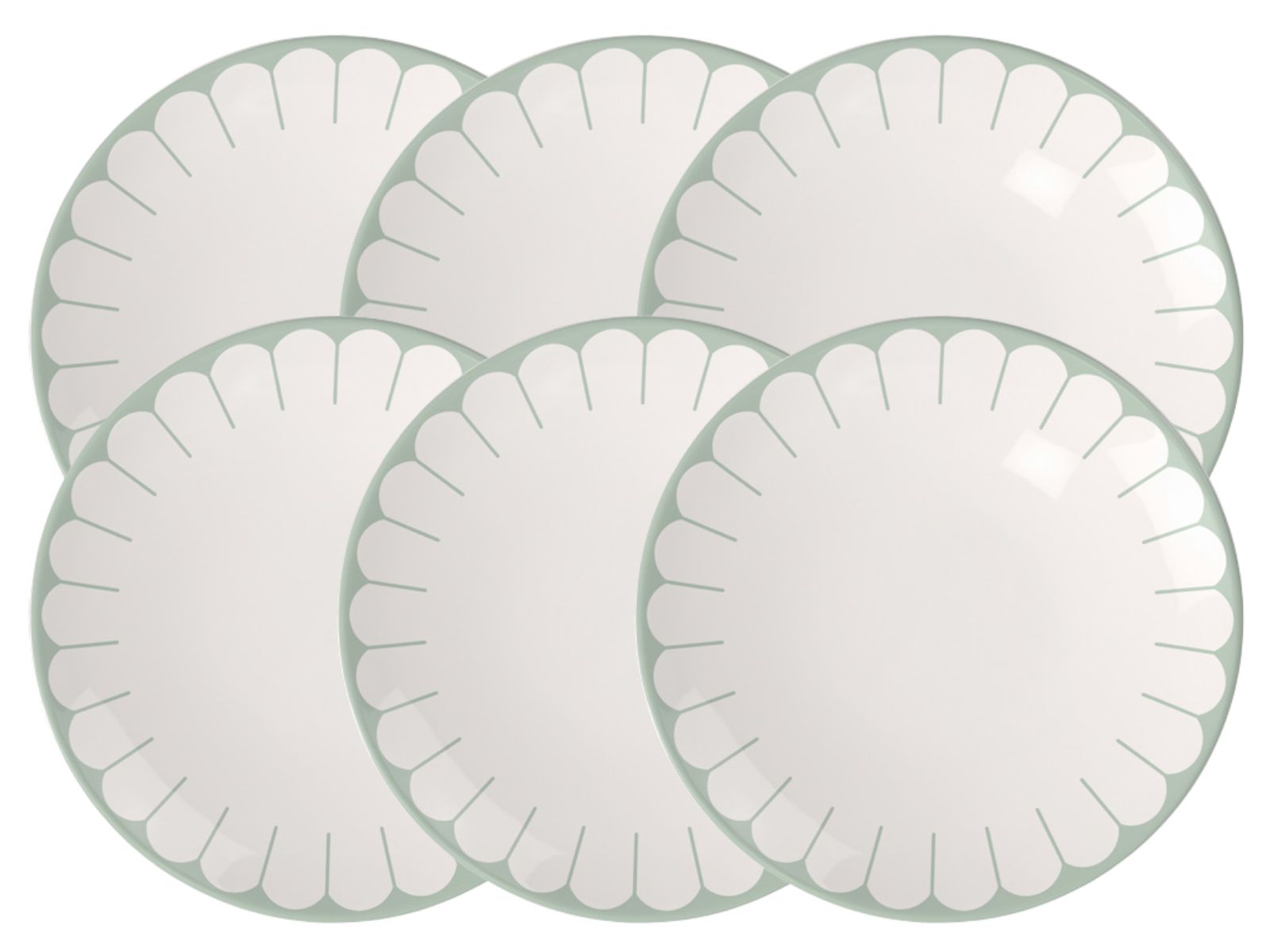 Villeroy & Boch Fleur vert Frühstücks/Dessertteller 21cm Set6 - Produktbild 1