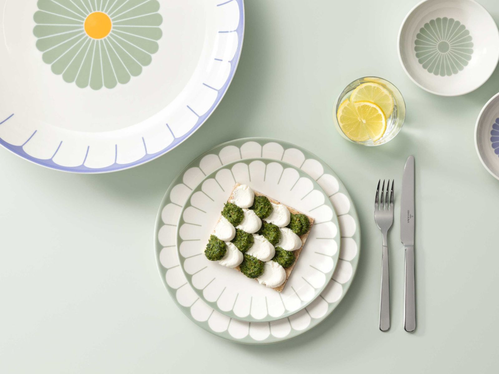 Villeroy & Boch Fleur vert Frühstücks/Dessertteller 21cm Set6 - Produktbild 5