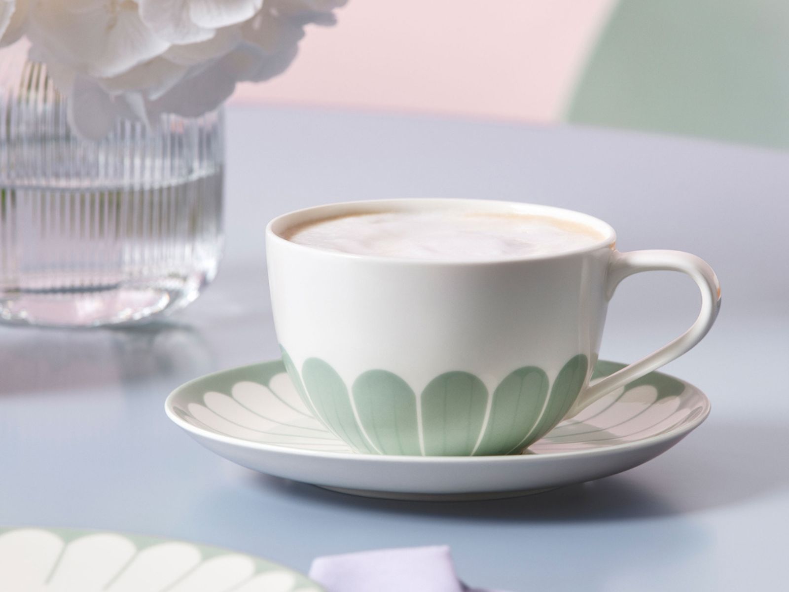 Villeroy & Boch Fleur vert Cappuccino-Untertasse 17,5cm Set6 - Produktbild 3