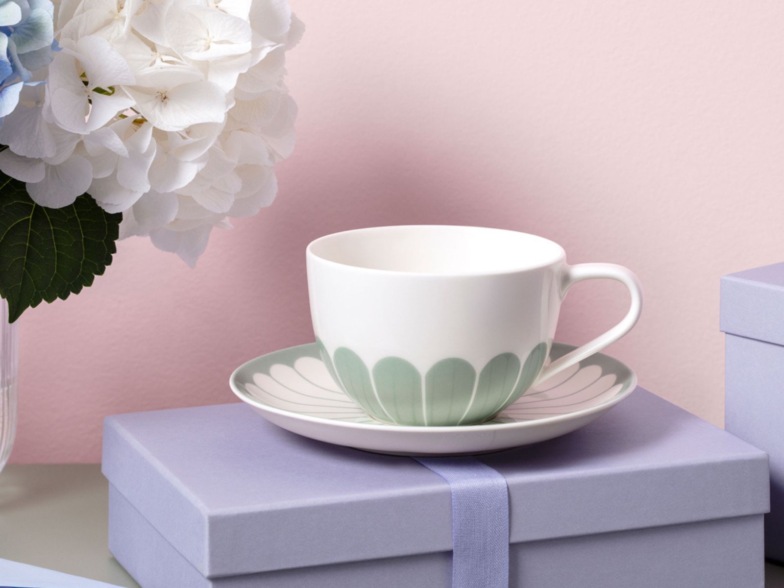 Villeroy & Boch Fleur vert Cappuccino-Untertasse 17,5cm Set6 - Produktbild 4