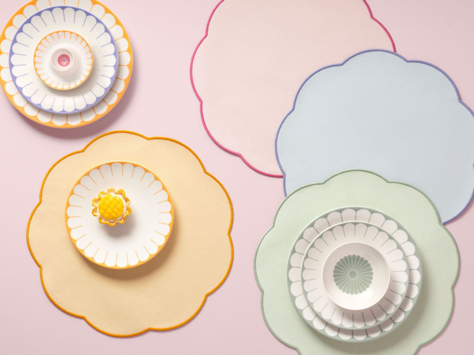 Villeroy & Boch Fleur Accessoires soleil Platzset 40x40cm Set6 - Produktbild 3