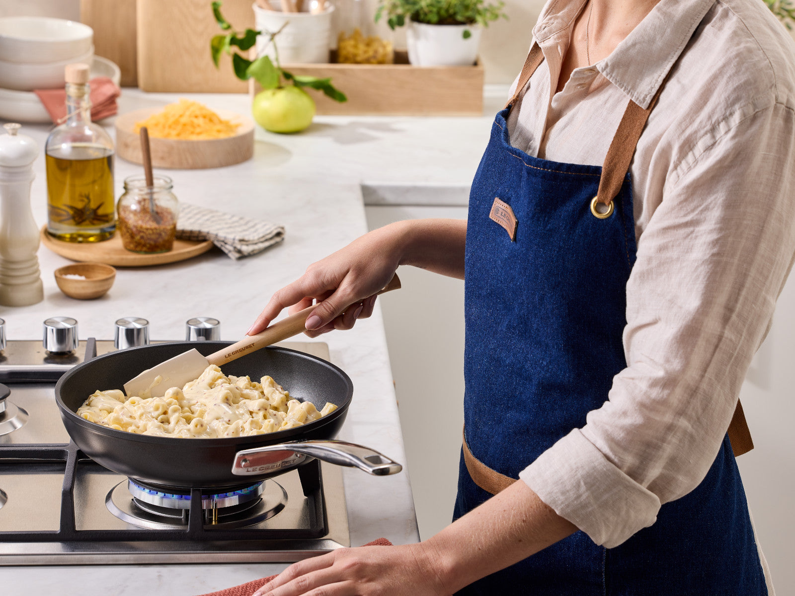 Le Creuset Craft großer Kochlöffel flint 28cm - Produktbild 4