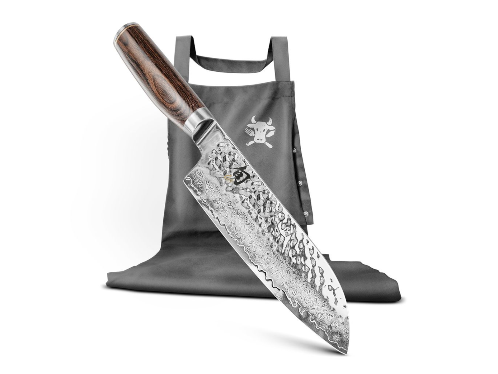 KAI Shun Premier Tim Mälzer Santoku mit Kochschürze 18cm Set2 Freisteller 2