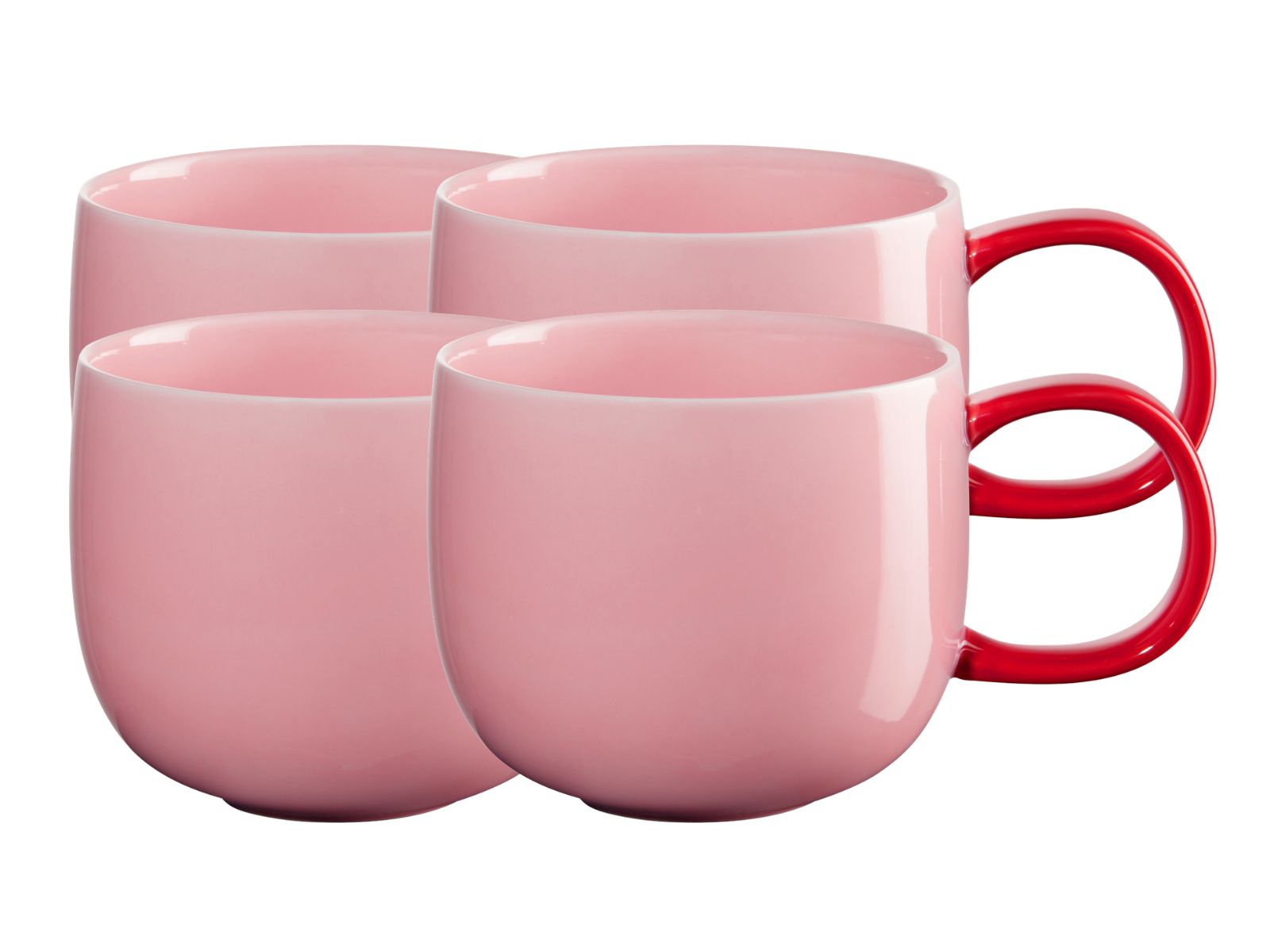 ASA Selection Joy Henkelbecher strawberry 0,4l Set4 - Produktbild 1