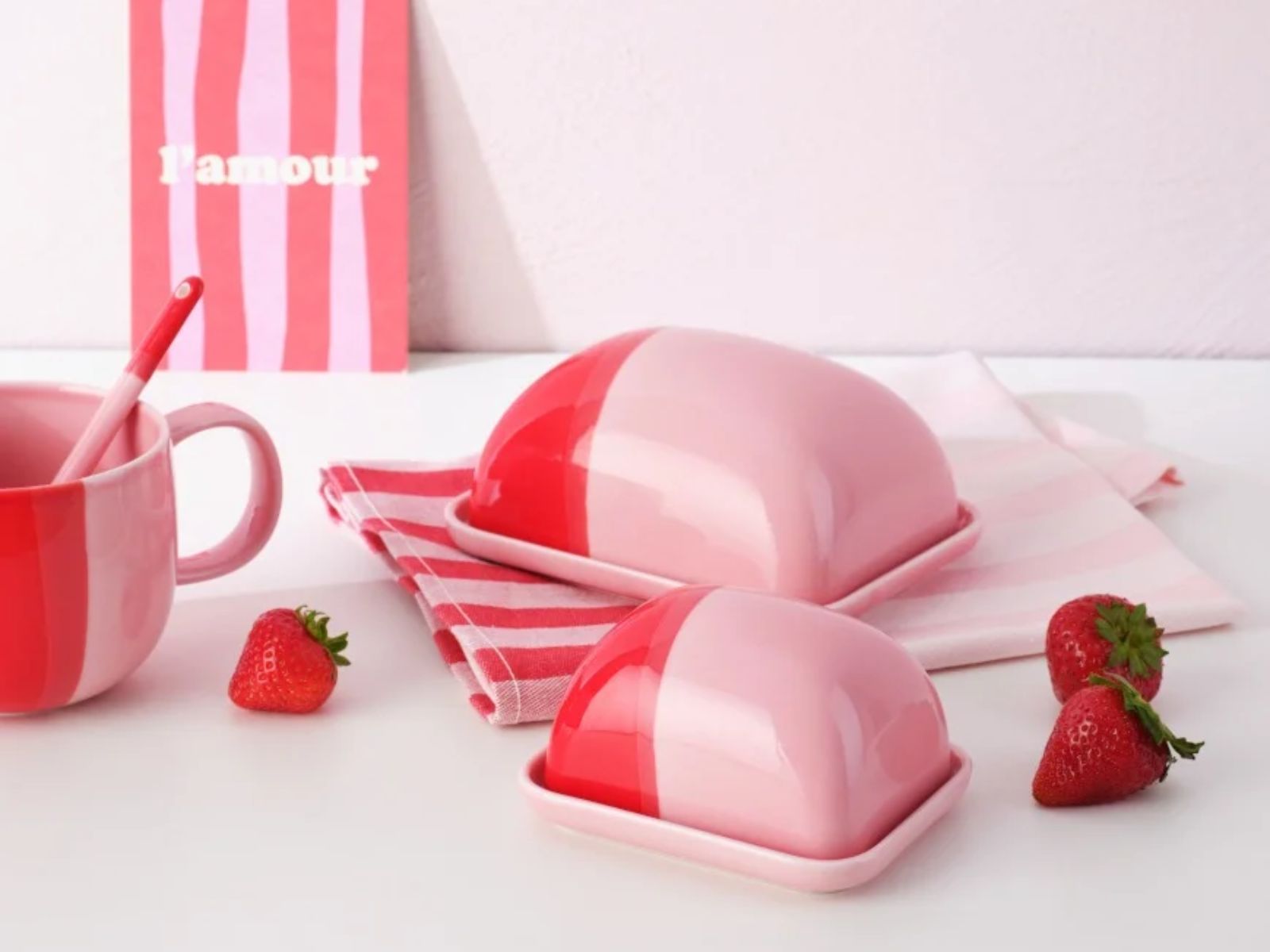 ASA joy Dessertteller strawberry smoothie 22cm Set6 - Produktbild 7