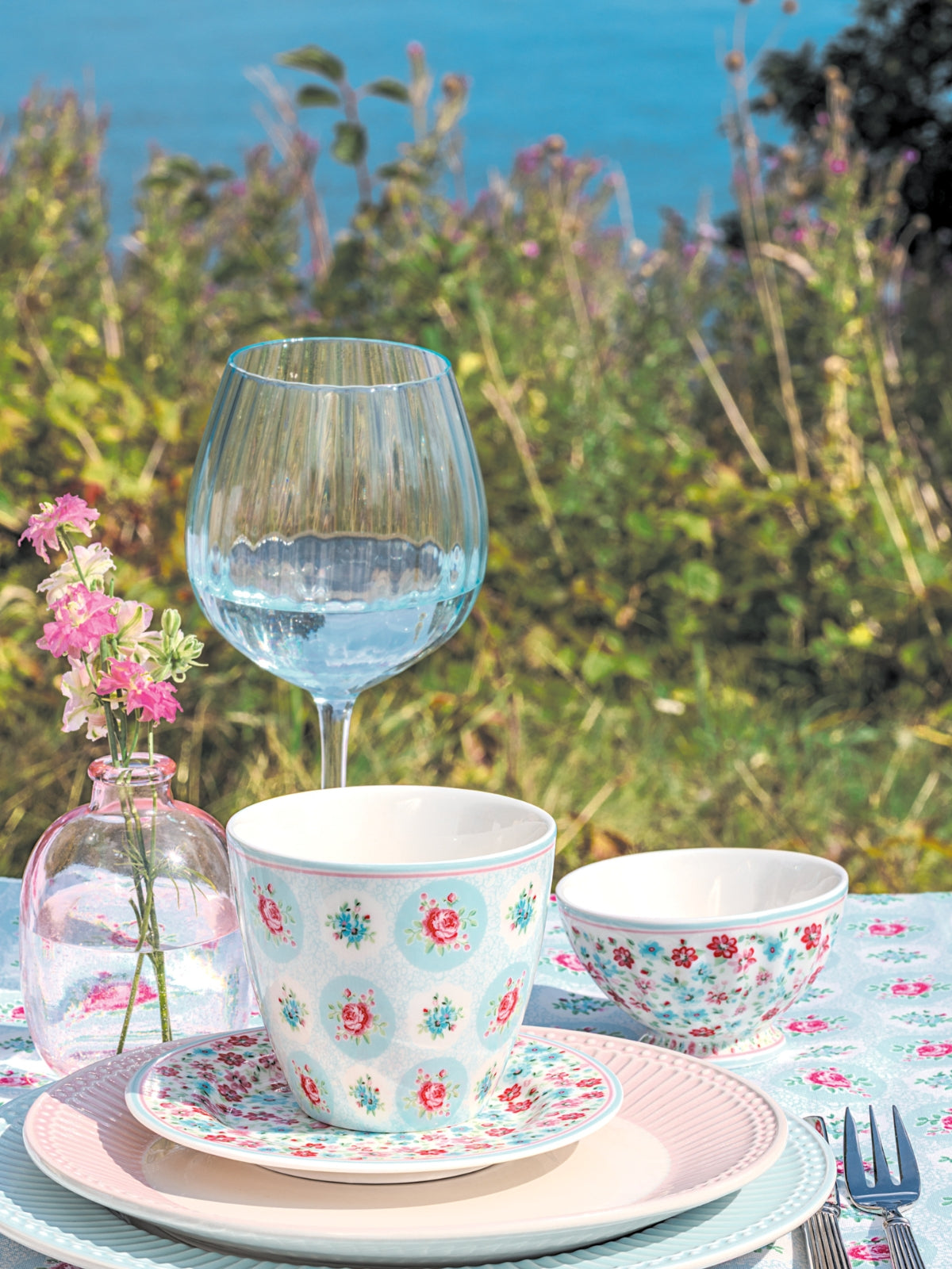 Greengate Alice Weinglas pale blue 23cm - Produktbild 4