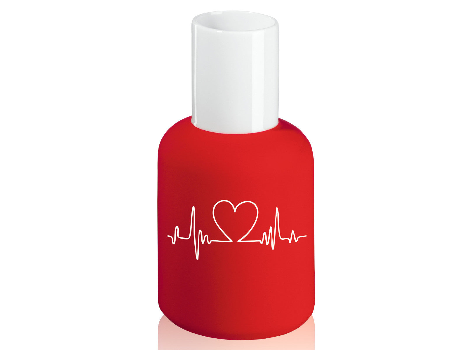 ASA beauty for you Vase Herzfrequenz rot 12,5cm Freisteller 1