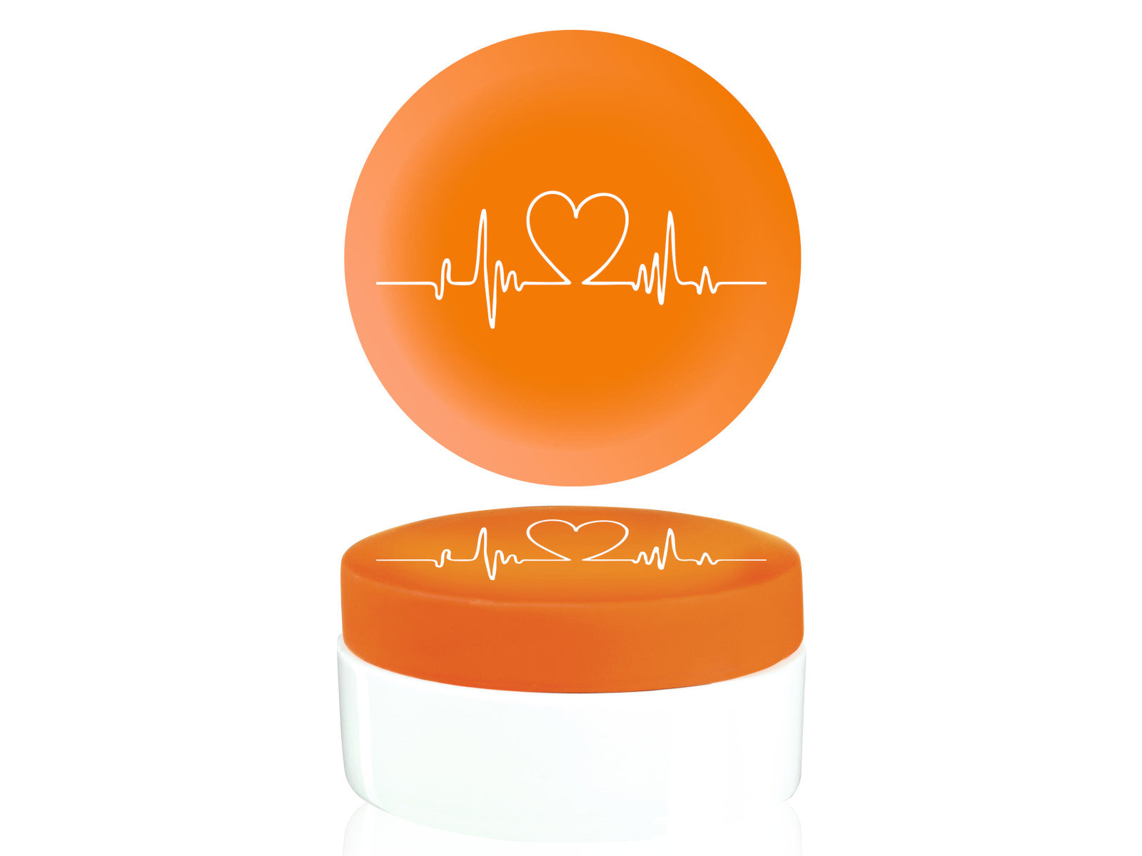 ASA beauty for you Dose Herzfrequenz orange 10cm Freisteller 1