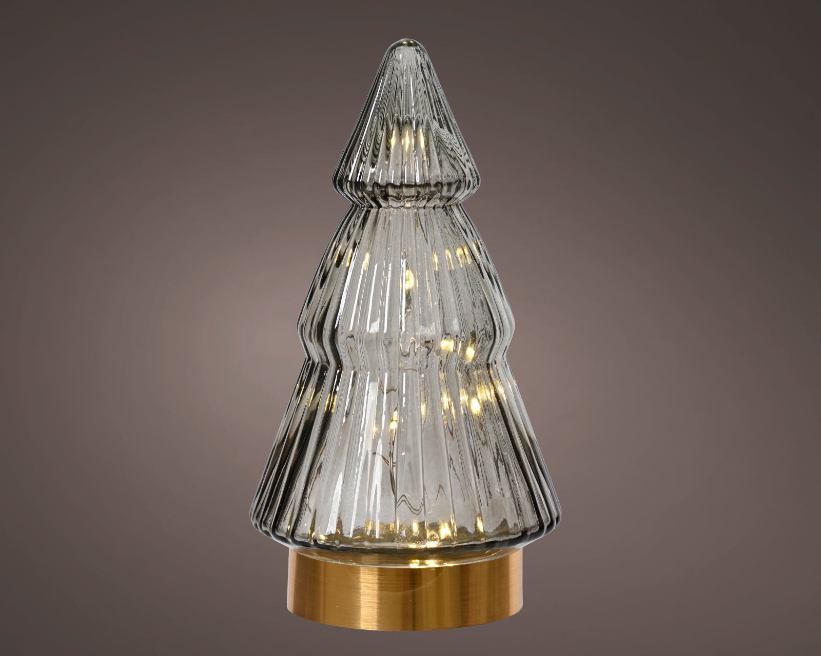 Lumineo LED Baum grau/warmes weiss 19,5cm