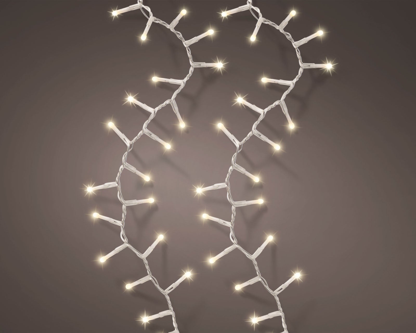 Lumineo LED Lichterkette Twinkle Effekt klar/warmes weiss 1100cm