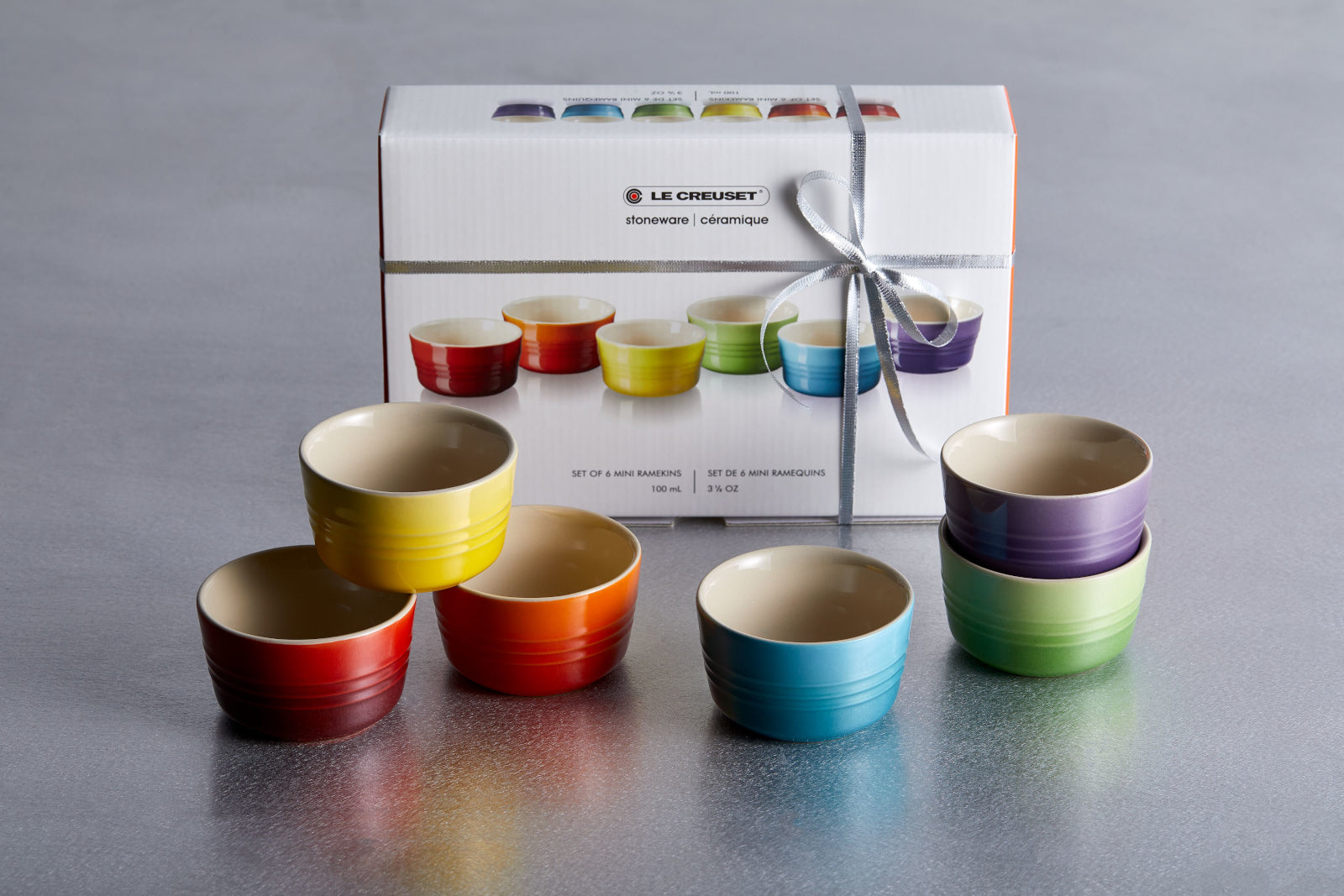 Le Creuset Regenbogen Mini Förmchen 100ml Set 6tlg Lifestyle 1
