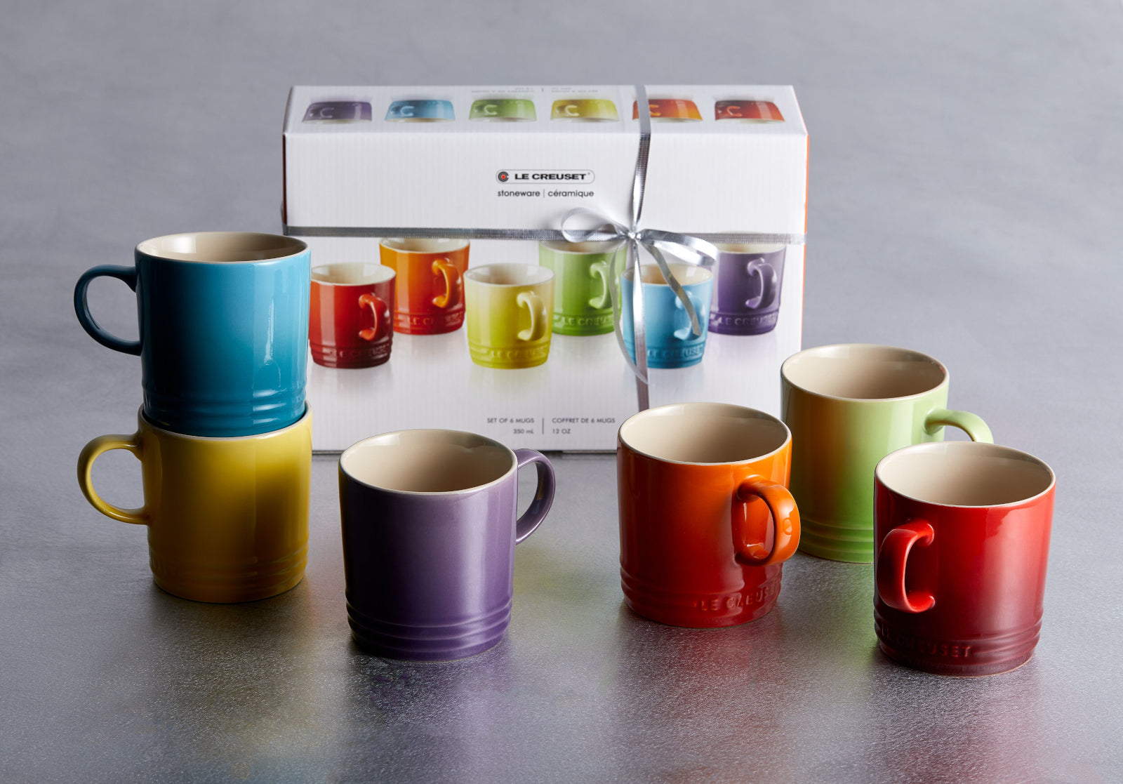 Le Creuset Regenbogen Becher 3,5l Set 6tlg Lifestyle 1