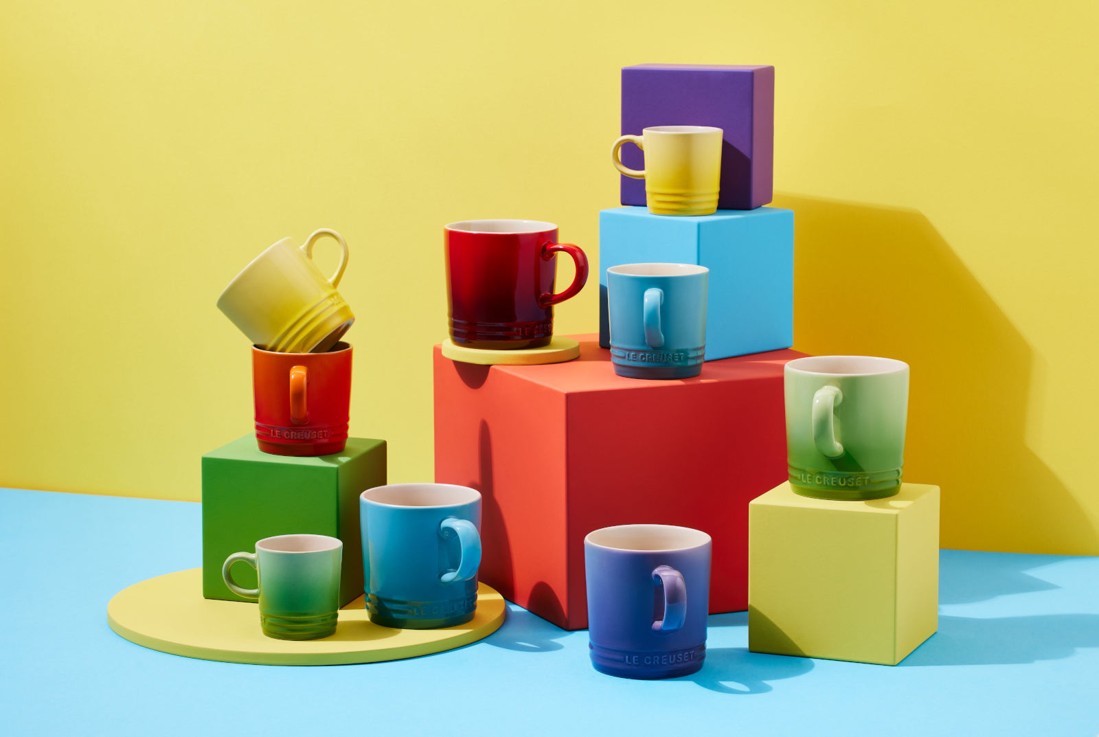 Le Creuset Regenbogen Espressotassen 100ml Set 6tlg Lifestyle 3