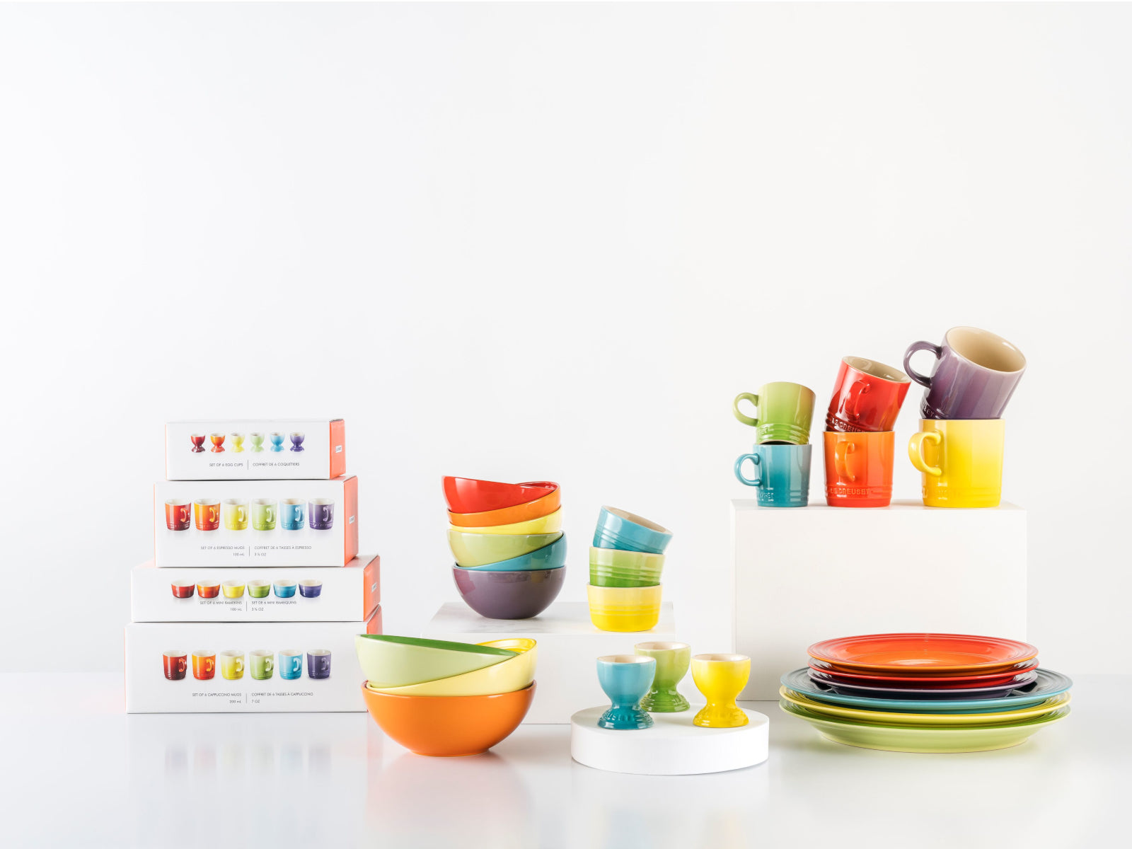 Le Creuset Regenbogen Espressotassen 100ml Set 6tlg Lifestyle 4