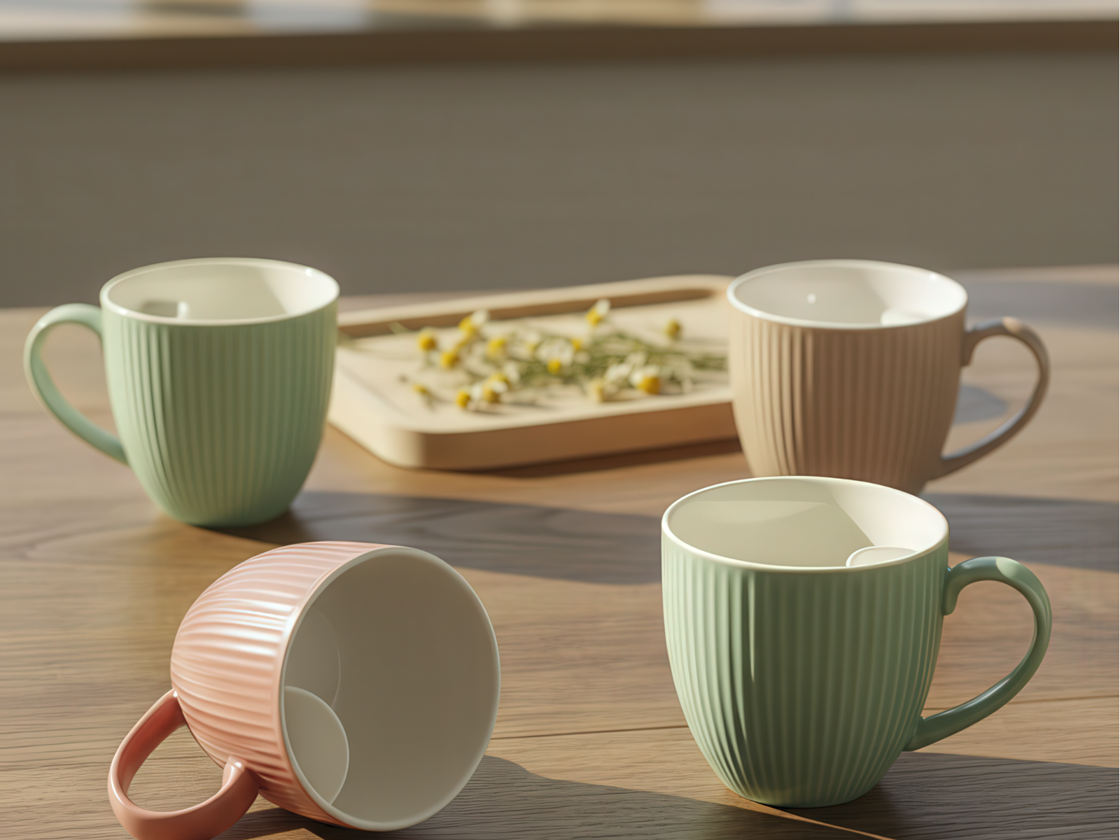 Cangoo Cup® Embossed Beige Teebecher 0,33l Lifestyle 5