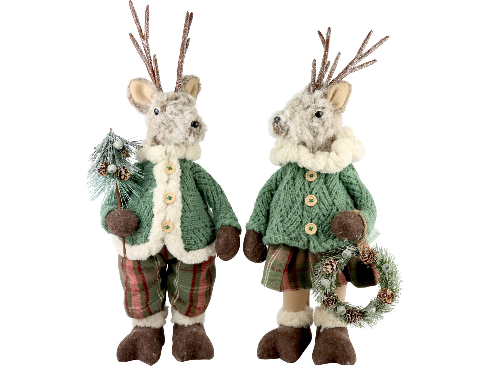 Hoff-Interieur Cottage mehrfarbig Rentier 53cm (1 Stück)