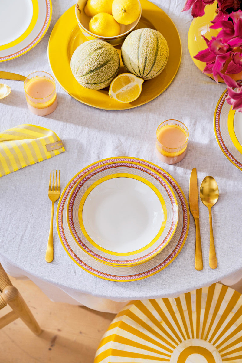 PIP STUDIO CHIQUE Suppenteller gelb 23,5cm