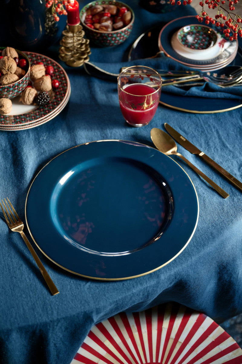 PIP STUDIO Platzteller dunkelblau 32cm Lifestyle 1