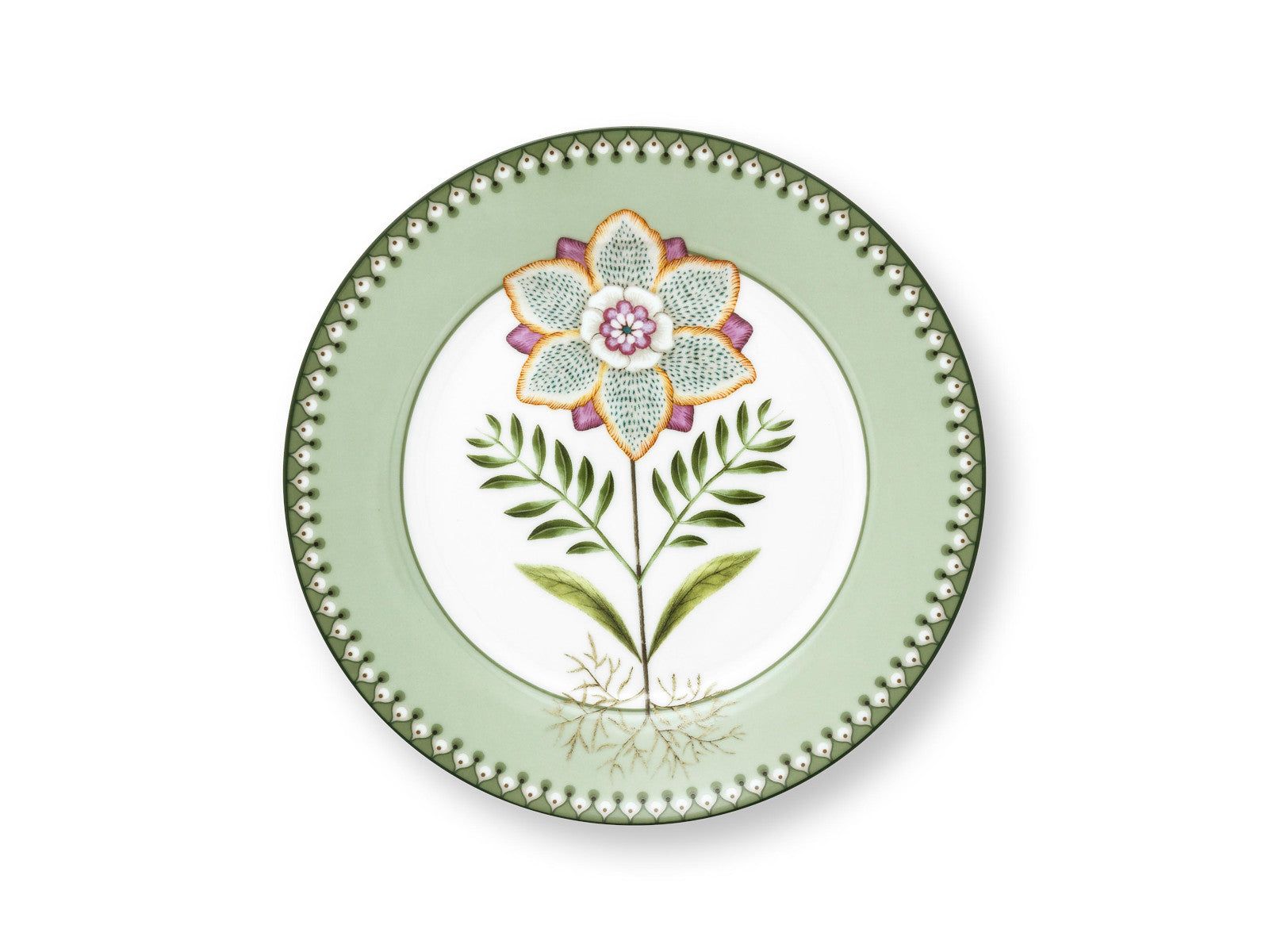 PIP STUDIO Lily&Lotus Light Green Frühstücksteller 21cm Freisteller 1