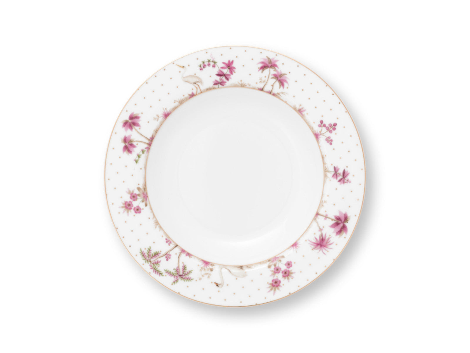PIP STUDIO Jolie Dots Gold Pink Suppenteller tief 21.5cm Freisteller 1