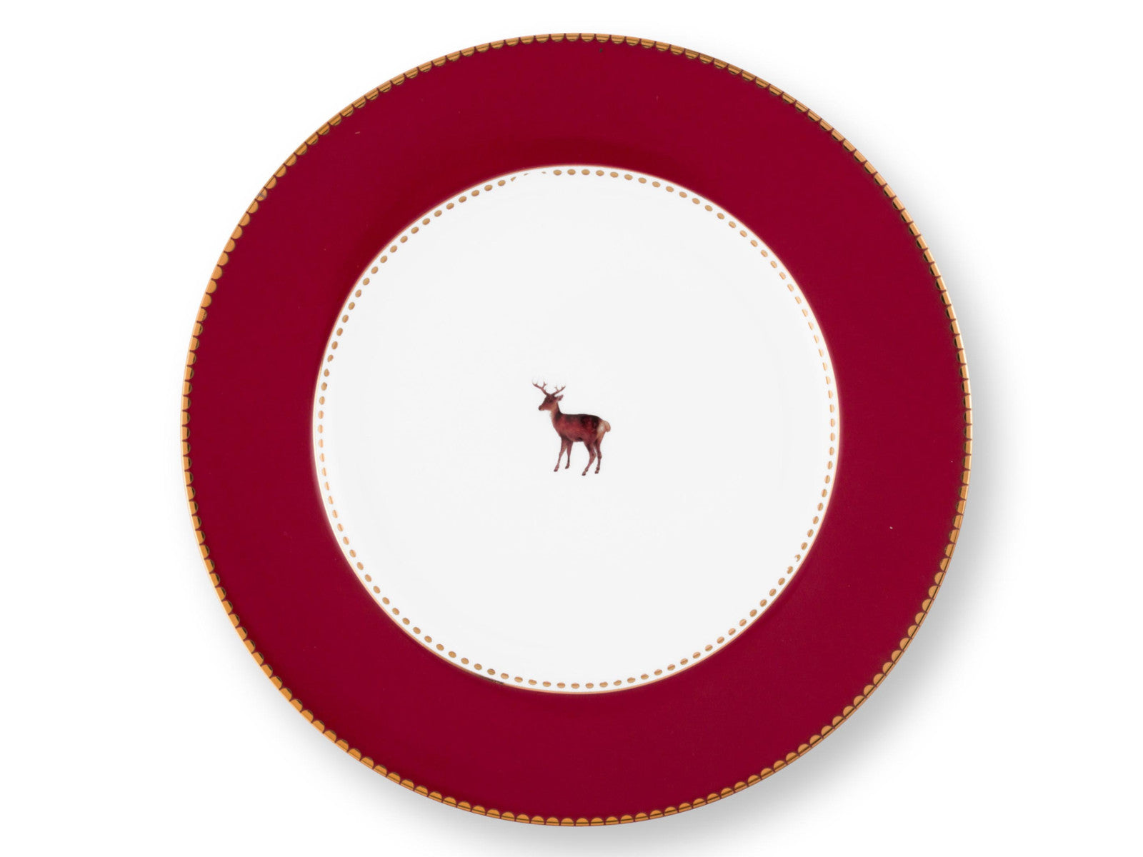 PIP STUDIO Love Birds Teller dunkelrot 21cm Freisteller 2