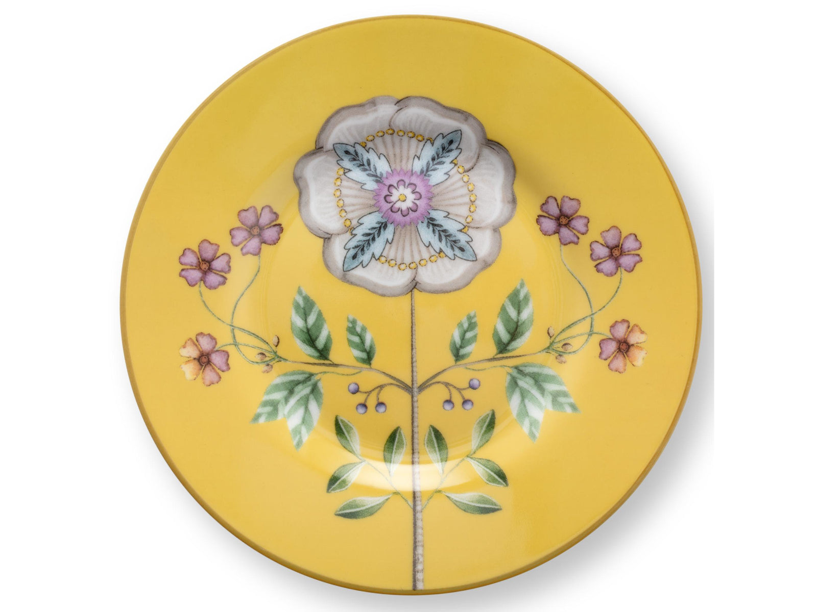 PIP STUDIO Lily&Lotus Yellow Petit Four Brotteller 12cm Freisteller1