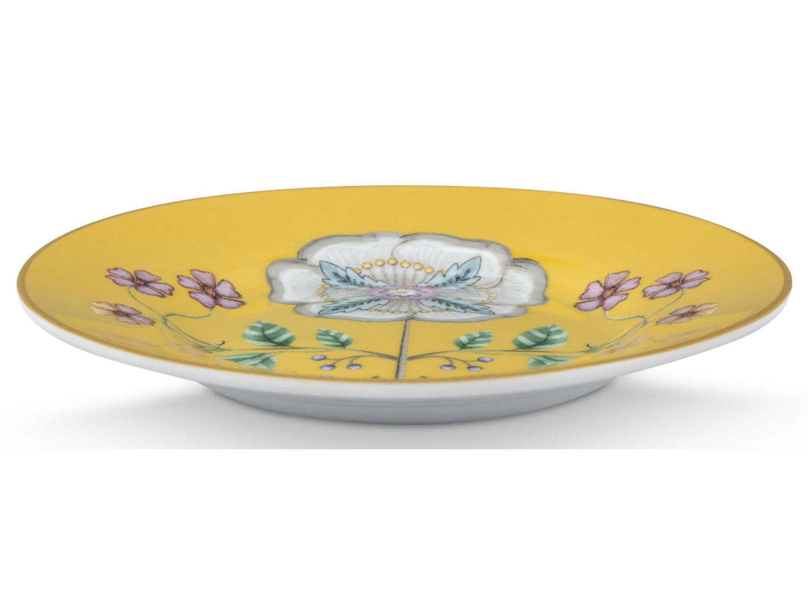 PIP STUDIO Lily&Lotus Yellow Petit Four Brotteller 12cm Freisteller2