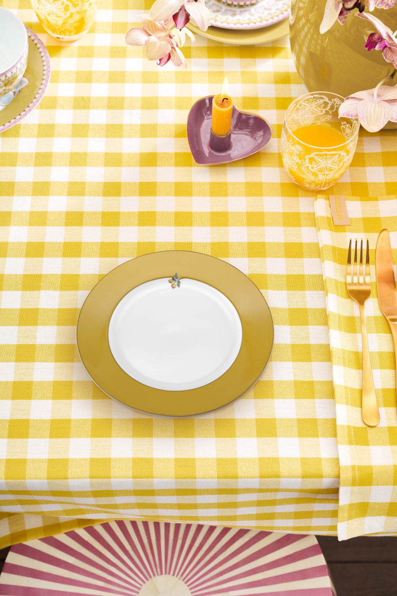 PIP STUDIO Lily&Lotus Uni Yellow Frühstücksteller 23cm Lifestyle1