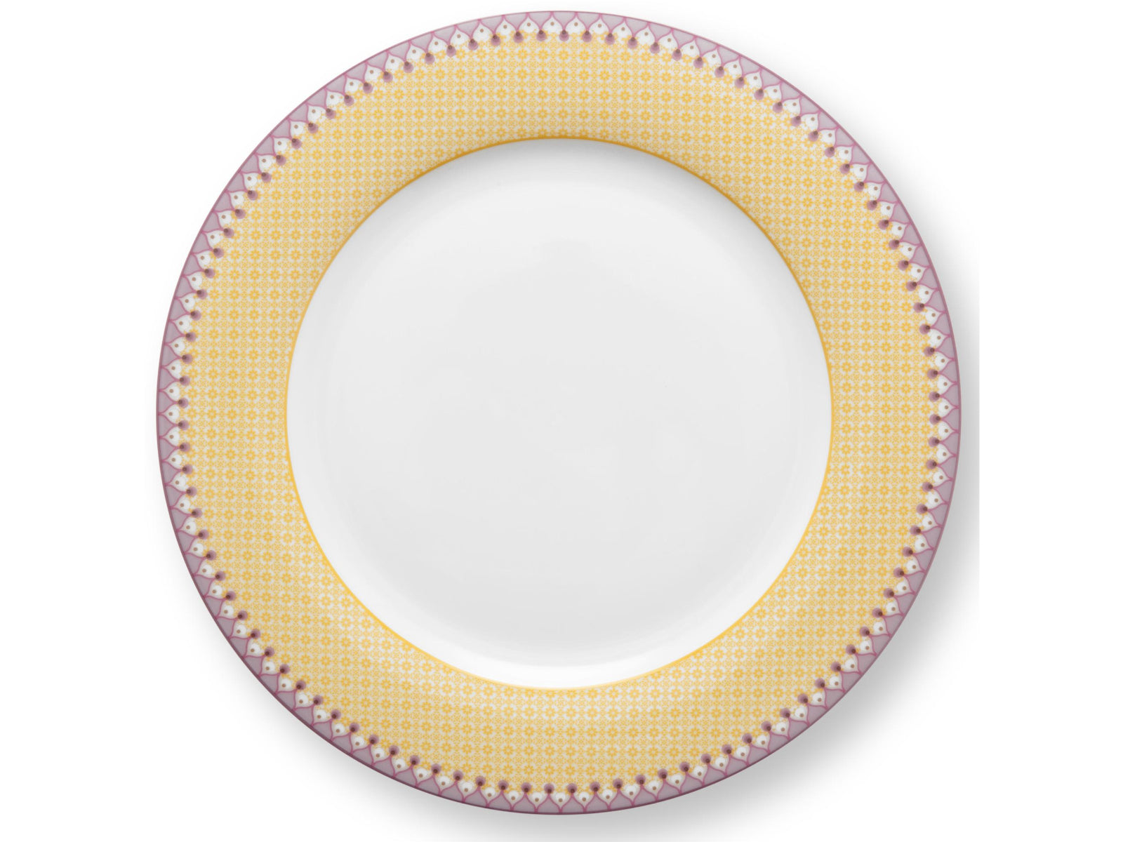 PIP STUDIO Lily&Lotus Tiles Yellow Speiseteller 26,5cm Freisteller1