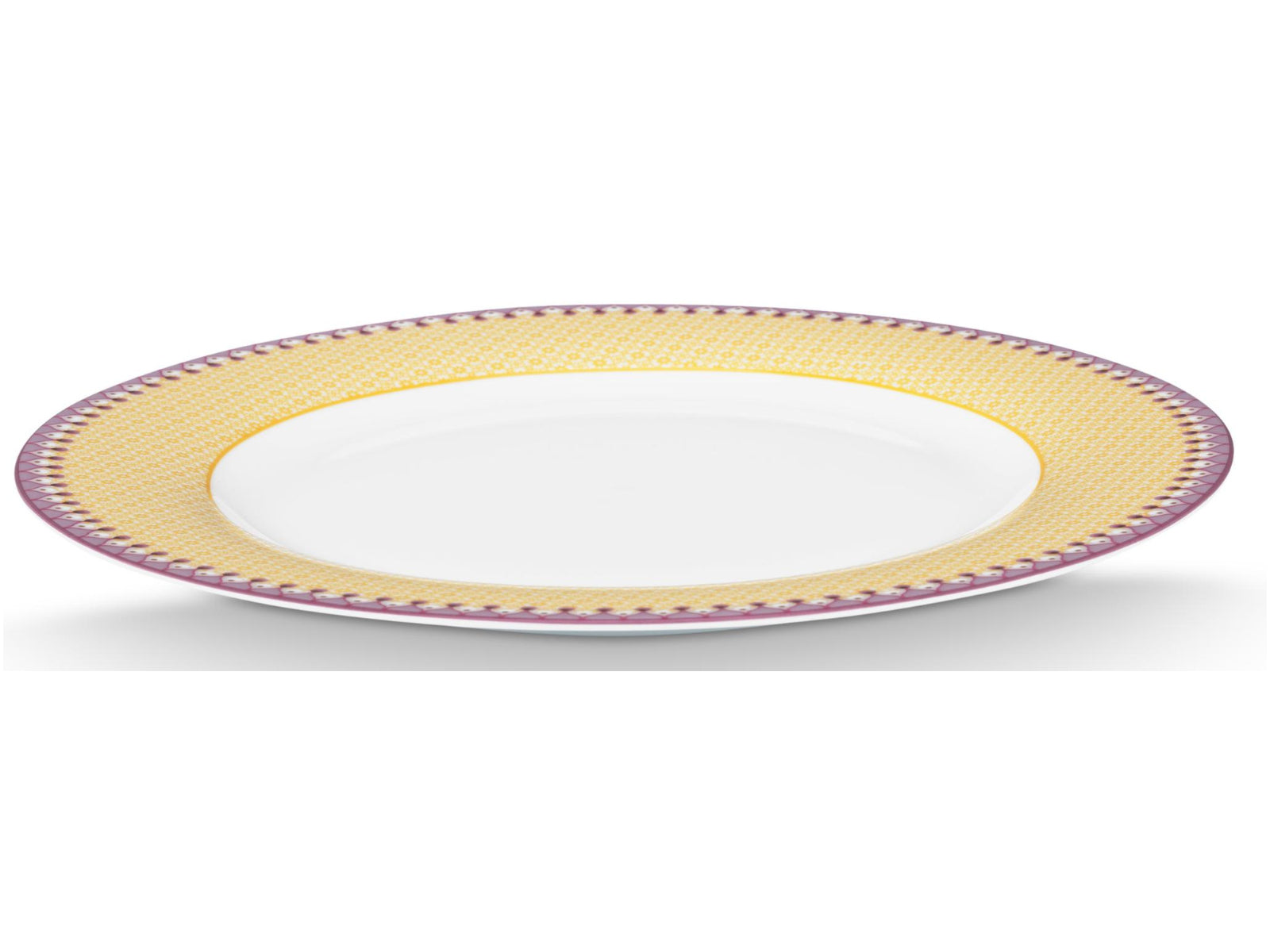 PIP STUDIO Lily&Lotus Tiles Yellow Speiseteller 26,5cm Freisteller2