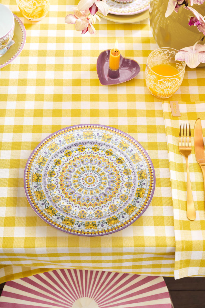 PIP STUDIO Lily&Lotus Moon Delight Yellow Platzteller 32cm Lifestyle1