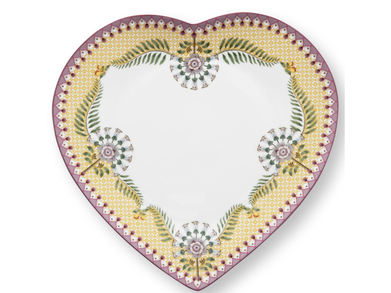 PIP STUDIO Lily&Lotus Yellow Herzformteller 21,5cm Set2 Freisteller5