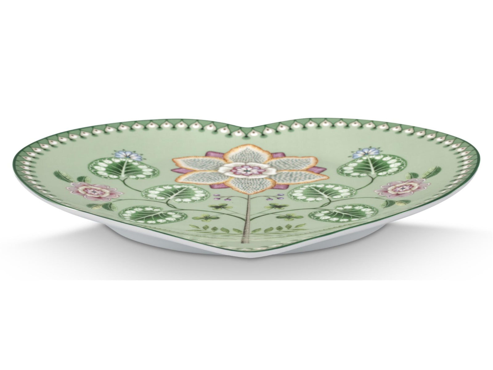 PIP STUDIO Lily&Lotus Light Green Herzformteller 21,5cm Set2 Freisteller4
