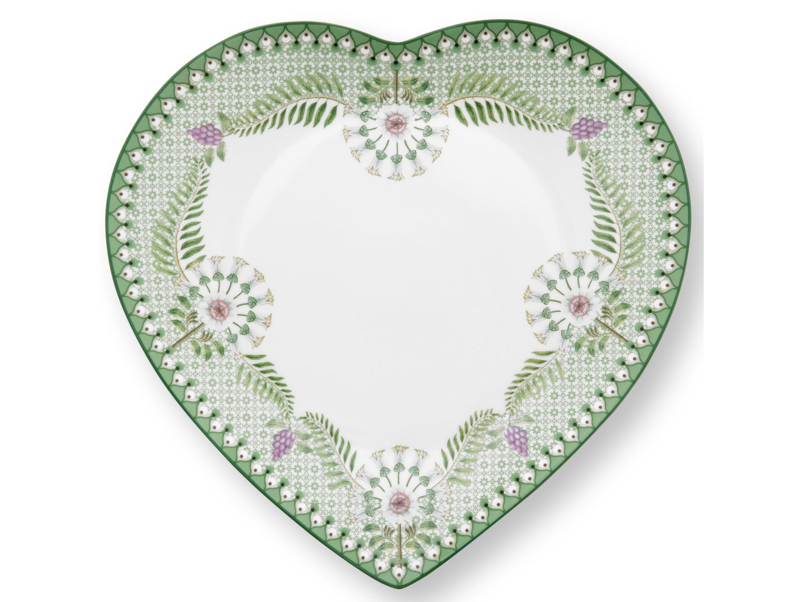 PIP STUDIO Lily&Lotus Light Green Herzformteller 21,5cm Set2 Freisteller5