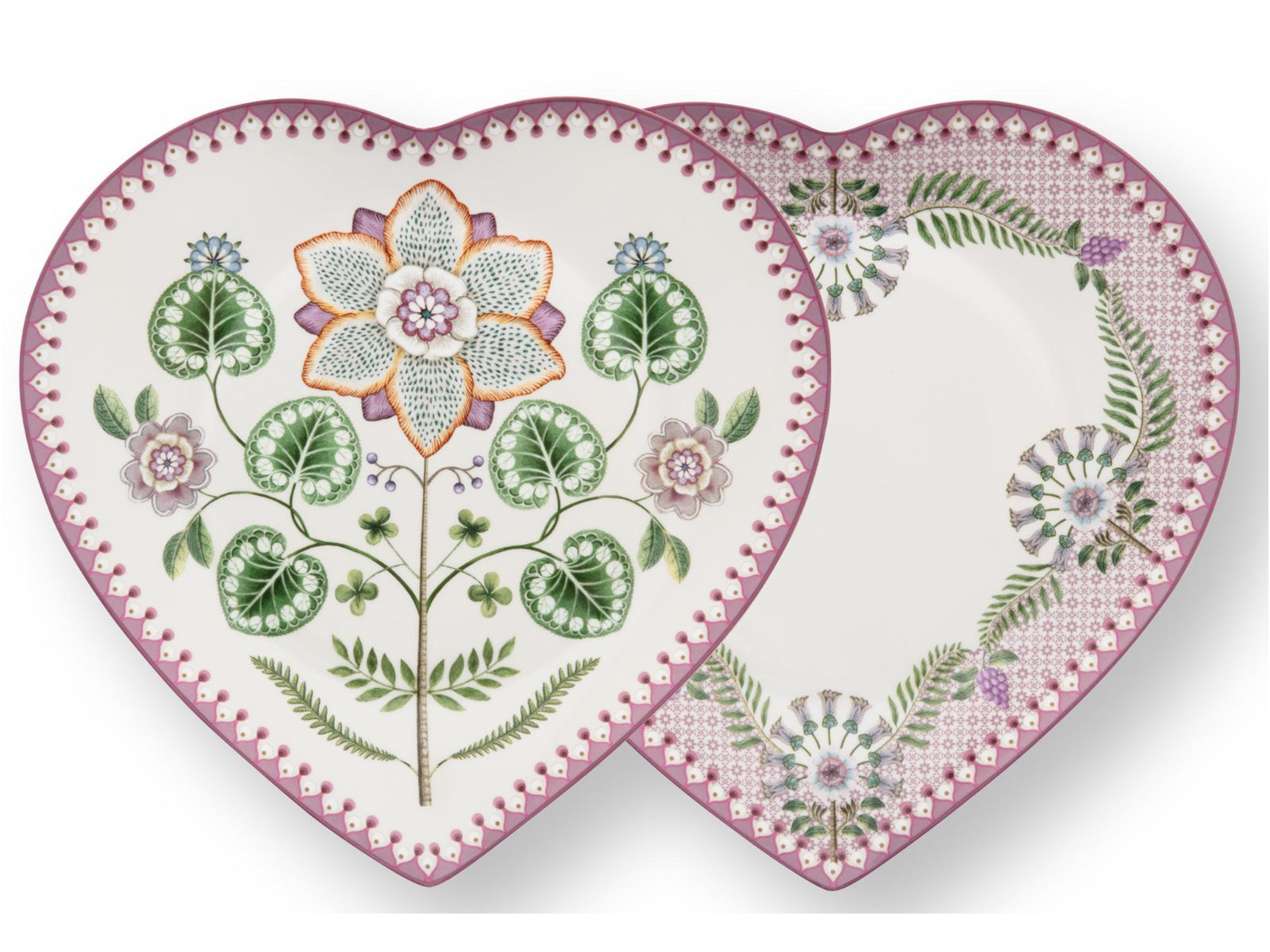 PIP STUDIO Lily&Lotus Lilac Herzformteller 21,5cm Set2 - Produktbild 2