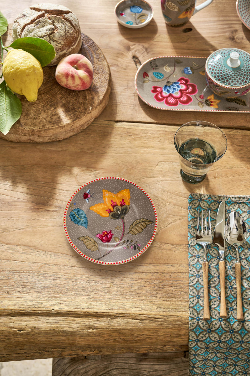 PIP STUDIO Blooming Tales Fantasy Khaki Petit Four Brotteller 12cm Lifestyle1