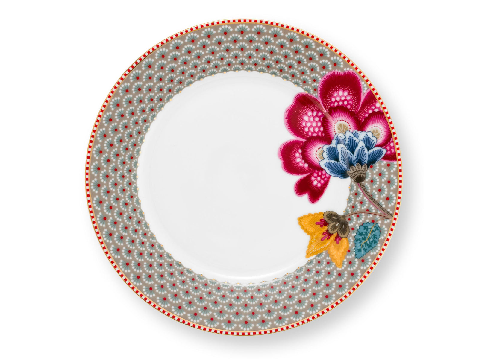 PIP STUDIO Blooming Tales Khaki Frühstücksteller 21cm Freisteller1