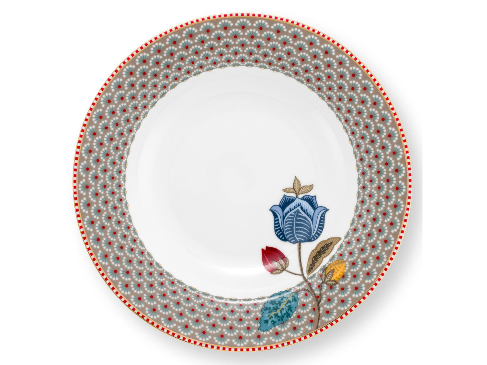 PIP STUDIO Blooming Tales Khaki Suppenteller 21,5cm Freisteller1