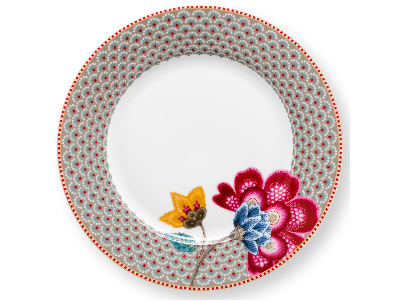 PIP STUDIO Blooming Tales Khaki Frühstücksteller 23cm Freisteller1